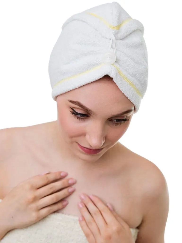 Czaprok frotte turban S-0010 (5) biały