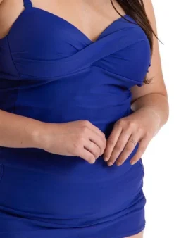 Kostium kąpielowy Tankini Anna Uniform P-55 (4) granatowy (komplet)